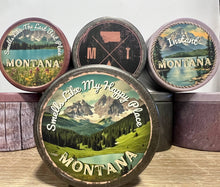 Load image into Gallery viewer, Montana Postcard Tins, 6-Pack of 4 oz Premium Travel Candles