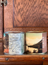 Load image into Gallery viewer, Vintage Map Travel Tin - St Mary's Lake - East Glacier