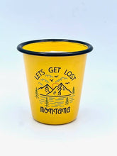 Load image into Gallery viewer, Reusable Enamel Cup Candle- Let's Get Lost - Montana