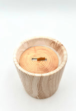 Load image into Gallery viewer, Biophilia:  Beautiful Wood/Ceramic Hinoki Scented Candle
