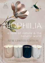 Load image into Gallery viewer, Biophilia:  Beautiful Wood/Ceramic Hinoki Scented Candle
