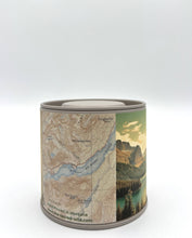 Load image into Gallery viewer, Vintage Map Travel Tin - St Mary's Lake - East Glacier
