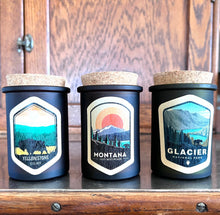 Load image into Gallery viewer, Flathead Lake Montana Candle with Wood /Reusable Label
