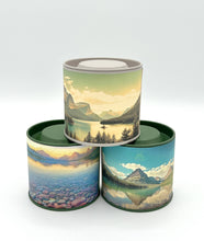 Load image into Gallery viewer, Vintage Map Travel Tin - St Mary's Lake - East Glacier
