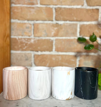 Load image into Gallery viewer, Biophilia: White Marble + Pure Fresh Air Scented Candle

