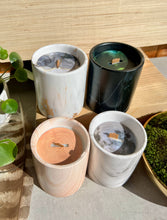 Load image into Gallery viewer, Biophilia: White Marble + Pure Fresh Air Scented Candle
