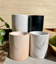 Load image into Gallery viewer, Biophilia: White Marble + Pure Fresh Air Scented Candle
