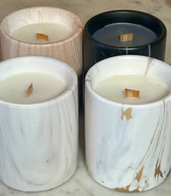 Load image into Gallery viewer, Biophilia: White Marble + Pure Fresh Air Scented Candle
