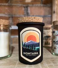 Load image into Gallery viewer, Flathead Lake Montana Candle with Wood /Reusable Label
