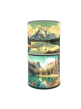 Load image into Gallery viewer, Adventure Travel Tin Candle - Grand Tetons &amp; Vintage Map
