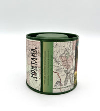 Load image into Gallery viewer, NEW! Vintage Map Travel Tin - MONTANA LAST BEST PLACE
