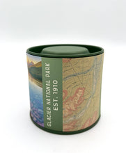 Load image into Gallery viewer, Vintage Map Travel Tin - Lake McDonald, Montana
